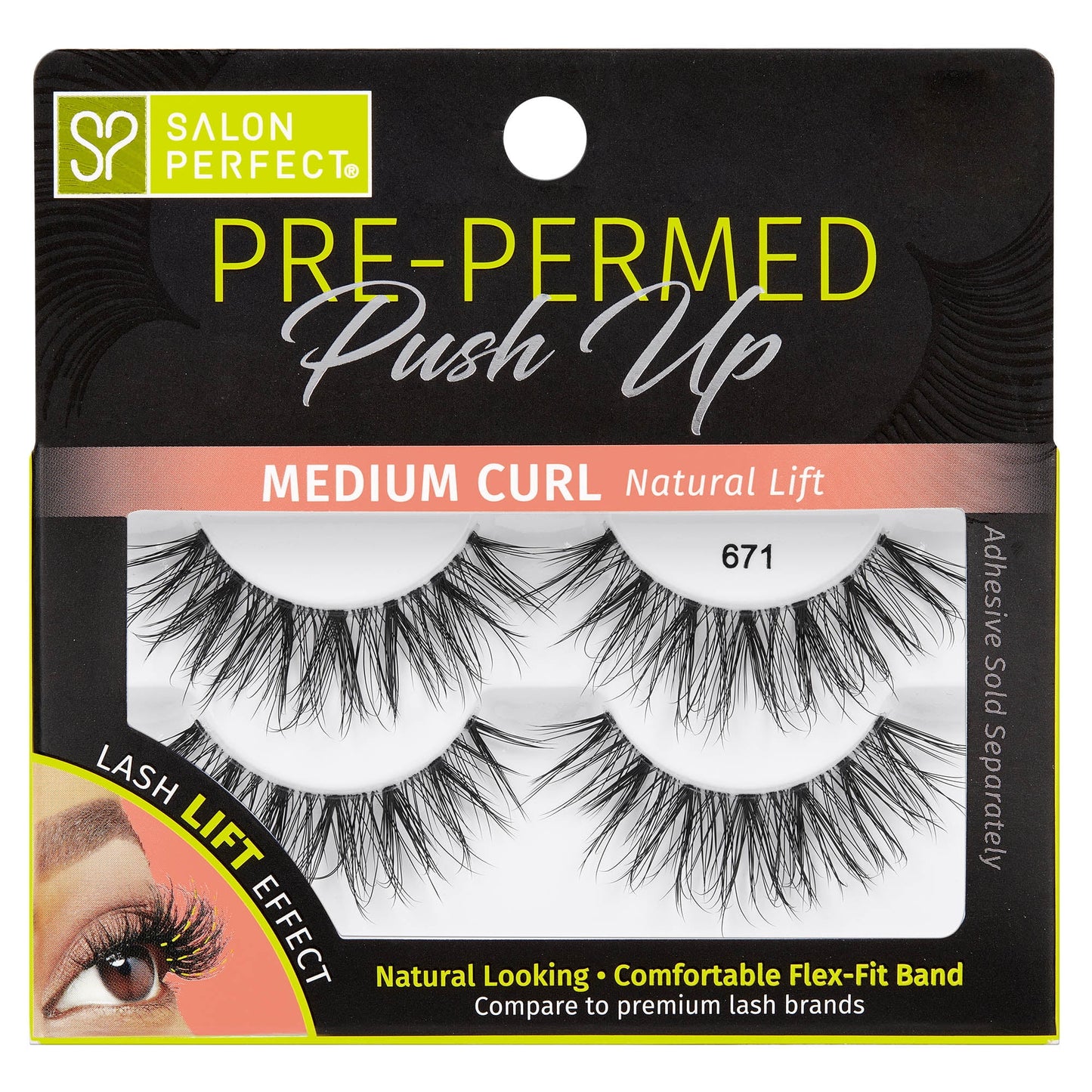 Salon Perfect Pre-Permed Lash, 671, 2 pairs