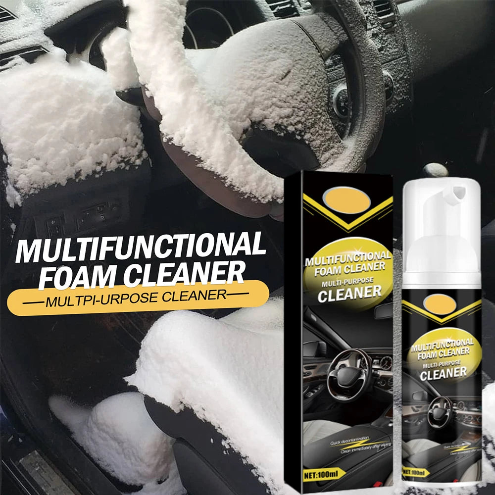 Multifunctional Car Foam Cleaner Auto Seat Cleaning Kit Car Interior Home Wash Leather Spray Foam Clean Maintenance Surfaces