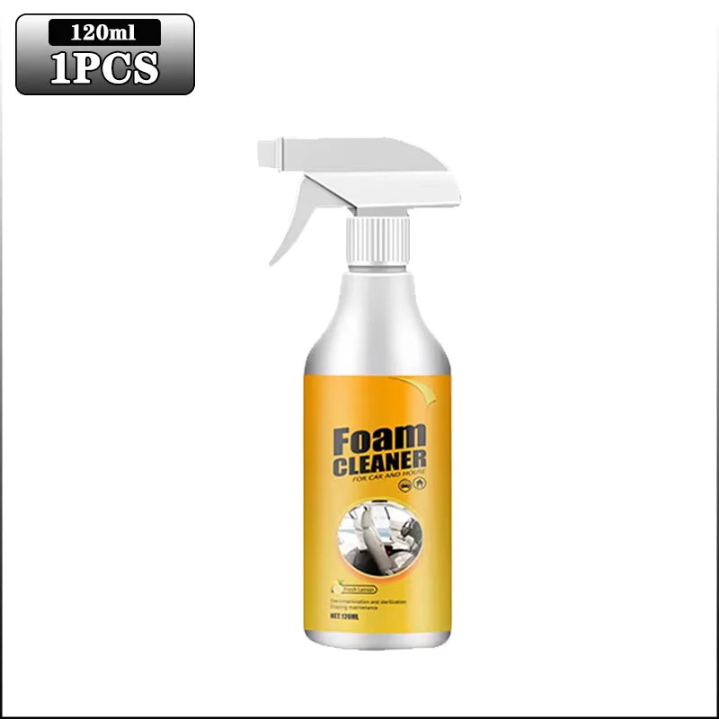 Multifunctional Foam Cleaner Car Interior Stain Removal and Cleaning Leather Seat Foam Cleaner Spray Foam Maintenance Wash Car