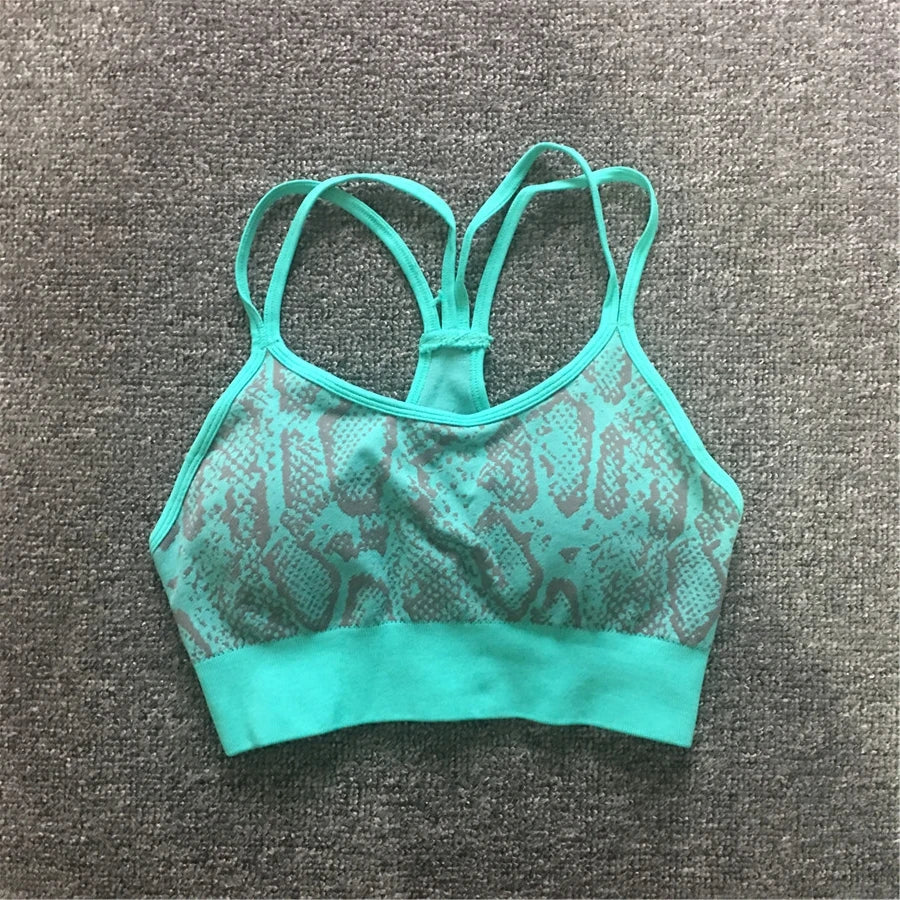 1PCS Snake Seamless Female Yoga Sets Scrunch Tracksuit Workout Gym Leggings Running Pants Women Sport Outfit Fitness Suits