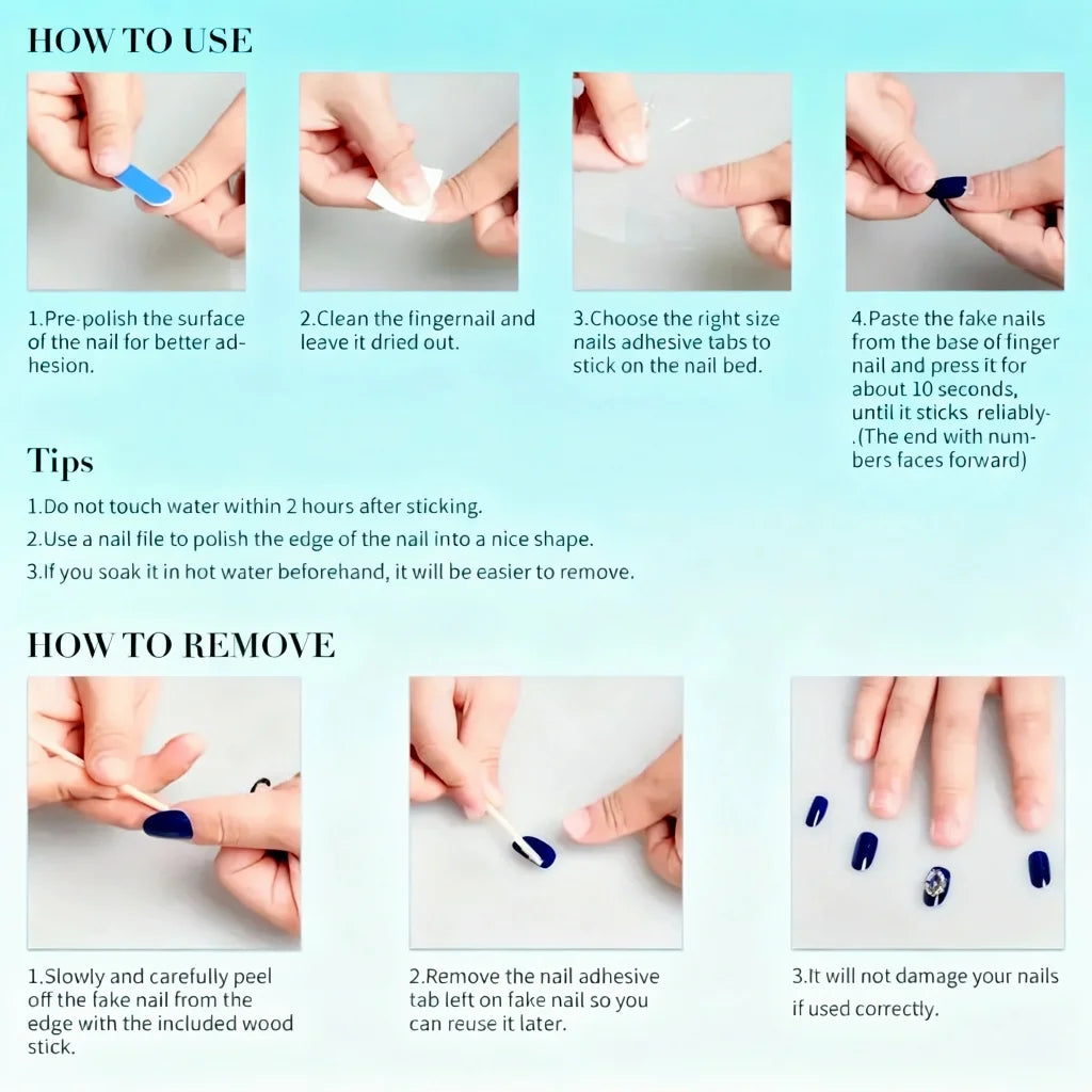 10Pcs Handmade Nude Pink Press On Nails with Floral Design Spring Summer Trendy False Nails With 4-PIECE Tools  Super-Strong