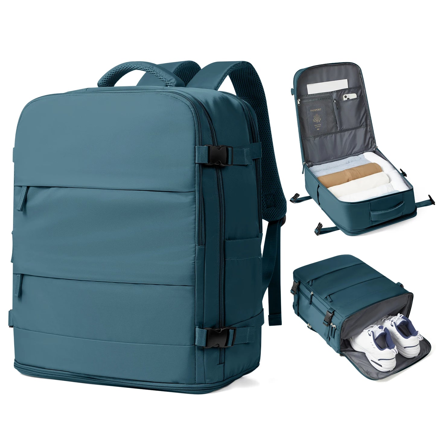 Easyjet 45x36x20 Under Seat Cabin Bags Travel Backpack, Multi-Compartment Carry-On Backpack Men Women Business Notebook Backpack