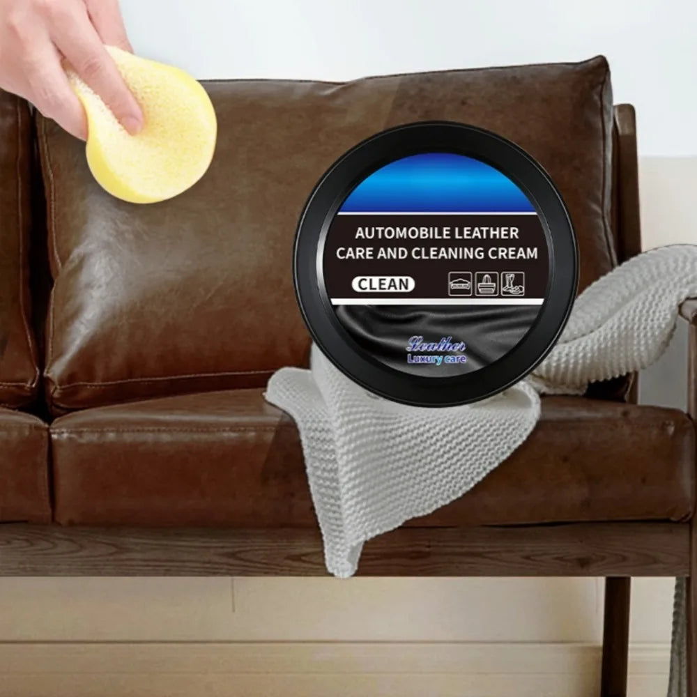 Auto Leather Care Cleaning Cream for Car Interior Panel Plastic Refurbishment Leather Colorless Universal Clean Maintenance Oil