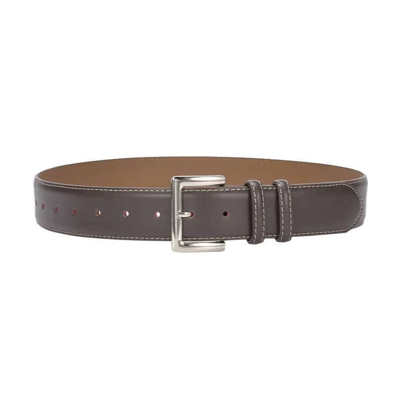 9 Colors Business Women Office Suits Trousers Belts Genuine Cow Leather Corset Dress Shirt Waist Belts Cowhide Femme Ceinture