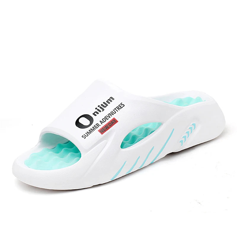 Slippers for Men and Women, New Summer Style, Massage Insoles, Non-Slip, Casual Outdoor Wear, Sports Flip-Flops, Beach Slippers