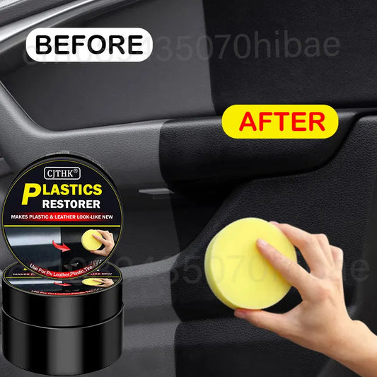 Car Cleaning Products Plastic Leather Restore Auto Polish and Repair Coating Renovator Car Plastic Restorer Back To Black Gloss