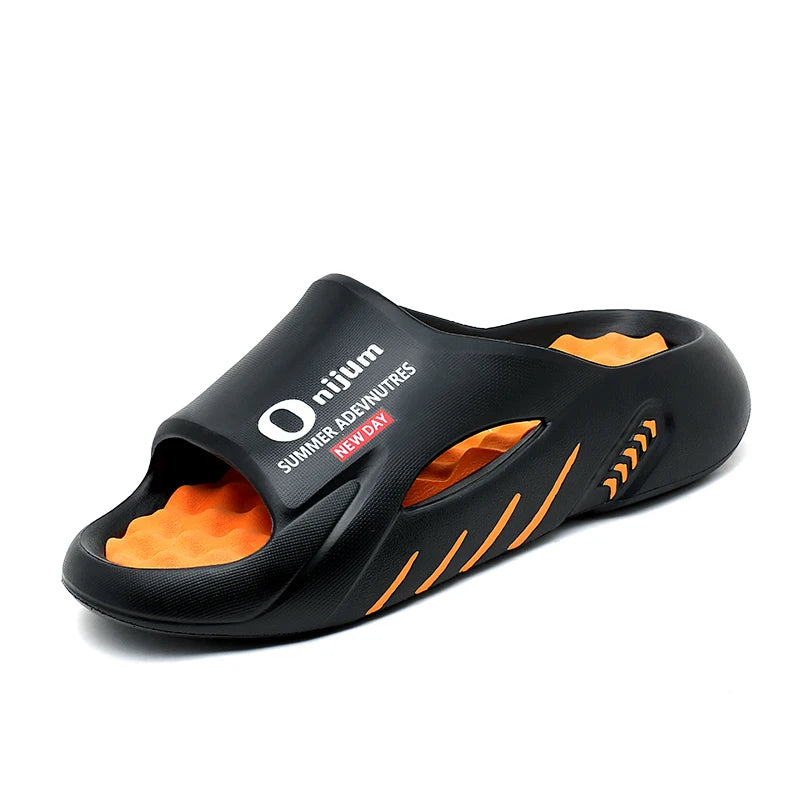 Slippers for Men and Women, New Summer Style, Massage Insoles, Non-Slip, Casual Outdoor Wear, Sports Flip-Flops, Beach Slippers
