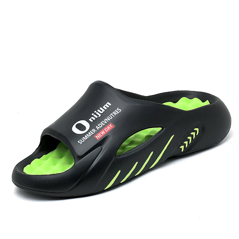 Slippers for Men and Women, New Summer Style, Massage Insoles, Non-Slip, Casual Outdoor Wear, Sports Flip-Flops, Beach Slippers