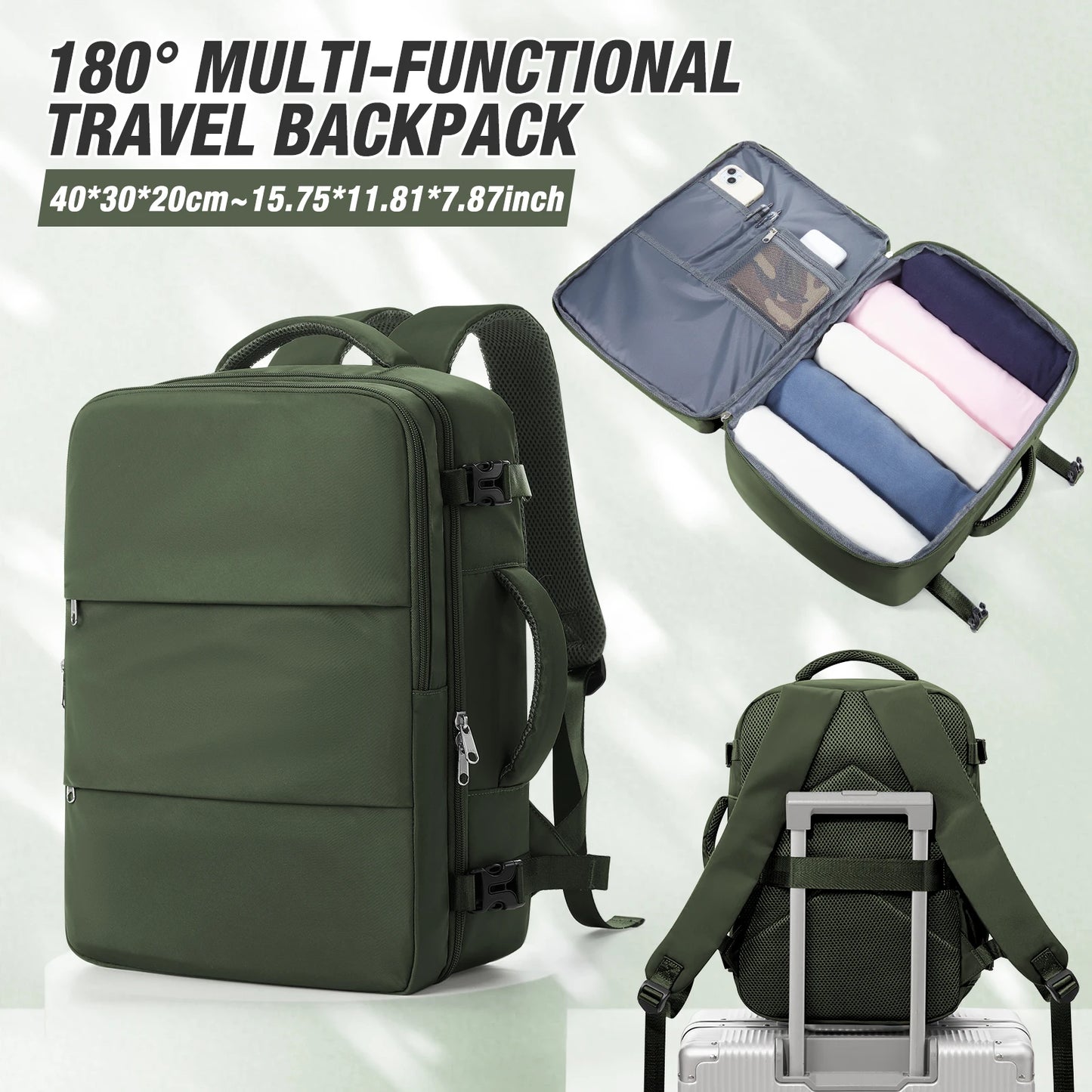 Notebook Backpack Travel 40x30x20 Ryanair Laptop Bag Men Women Business Waterproof Cabin Bag Carry ons Backpack School Bag