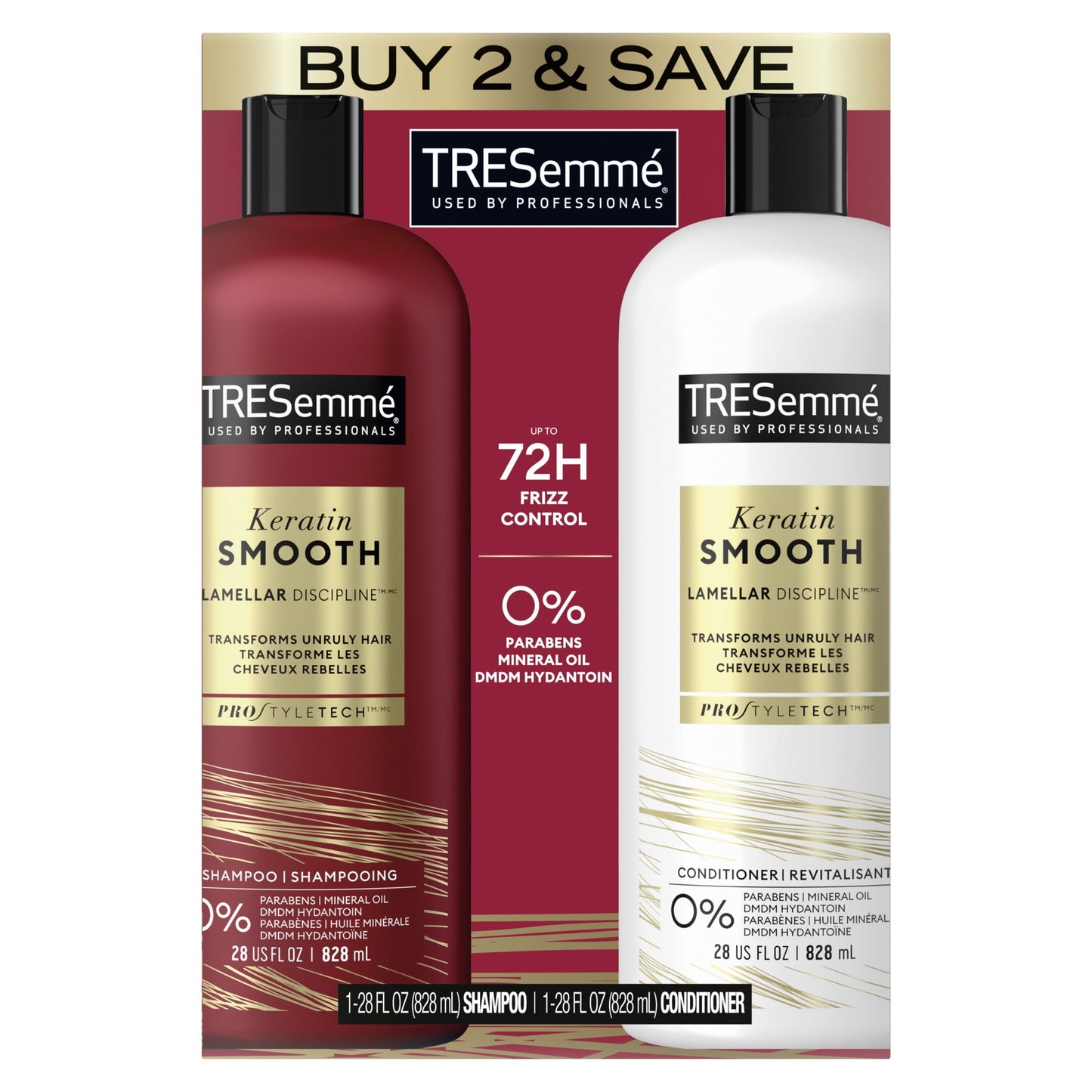 TRESemme Keratin Smooth Shampoo and Conditioner Set for All Hair Types