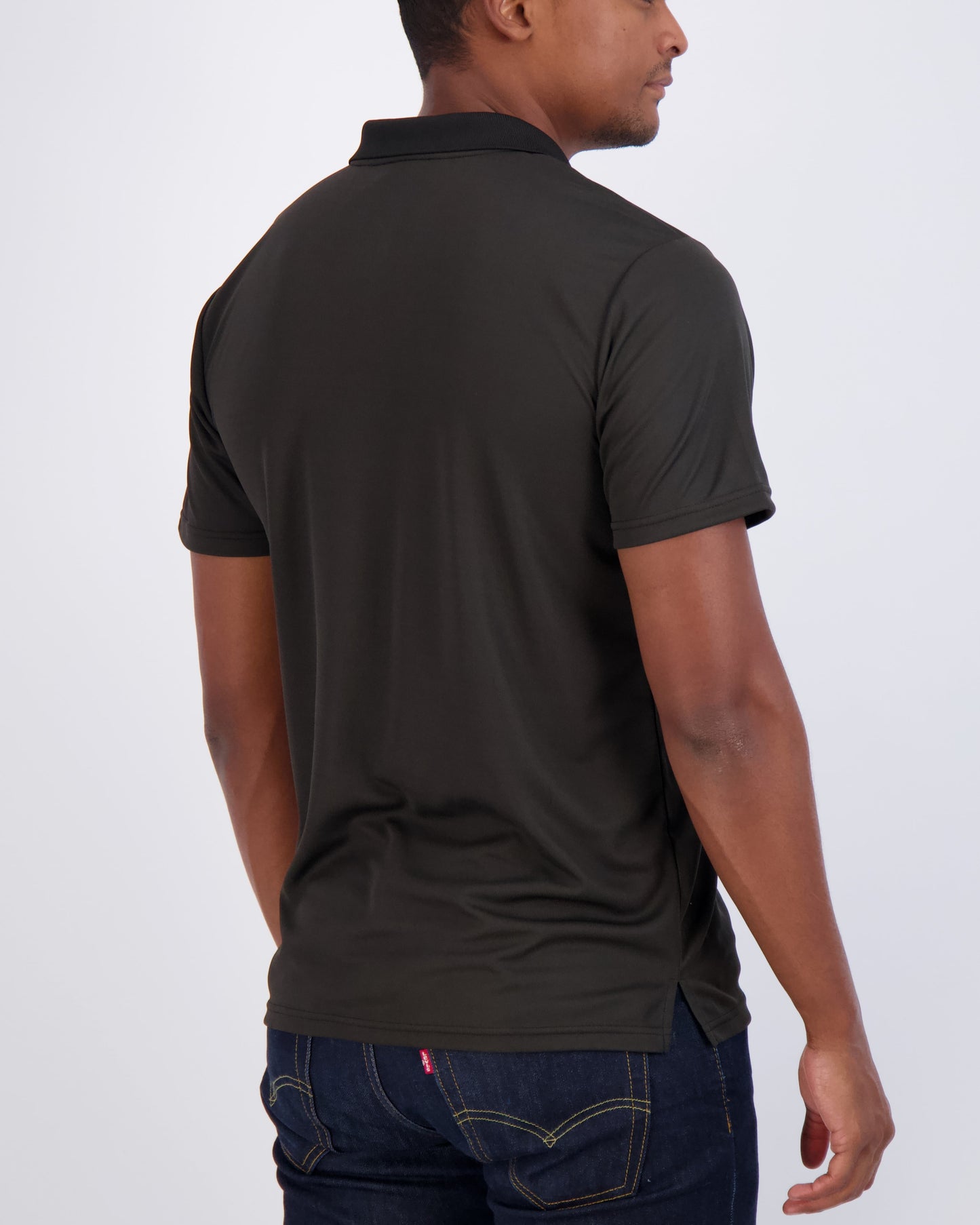 Real Essentials 3 Pack: Mens Short Sleeve Dry-Fit Collared Polo Shirt