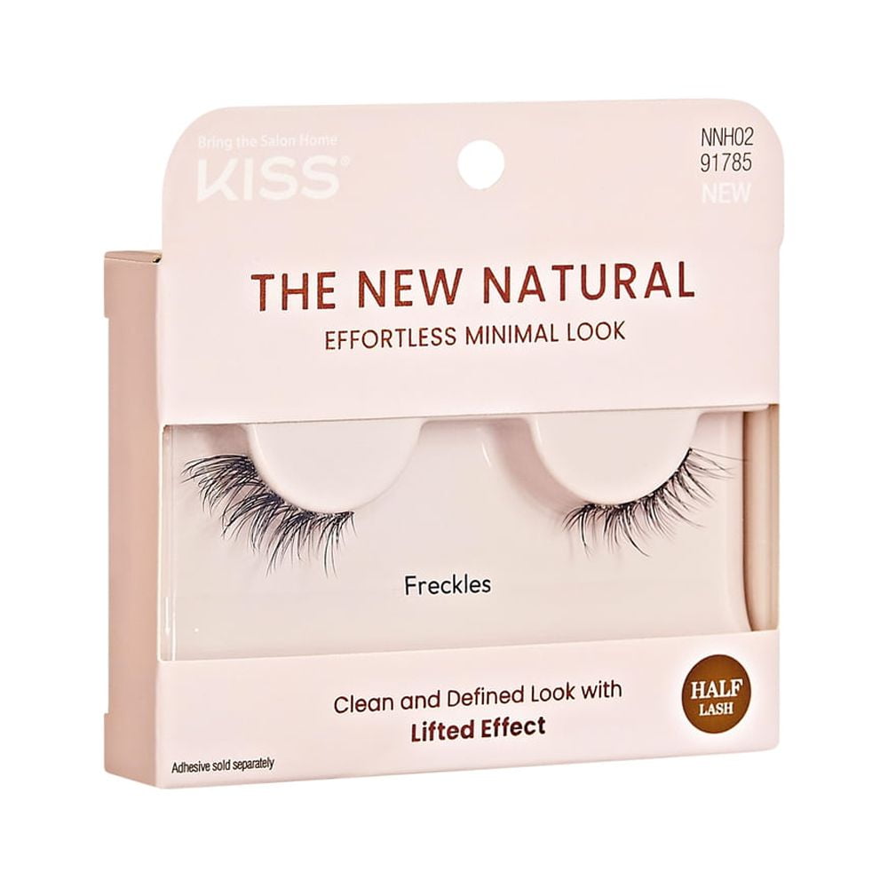 KISS The New Natural False Eyelashes Half Strip Lash Single Pack, 'Fre