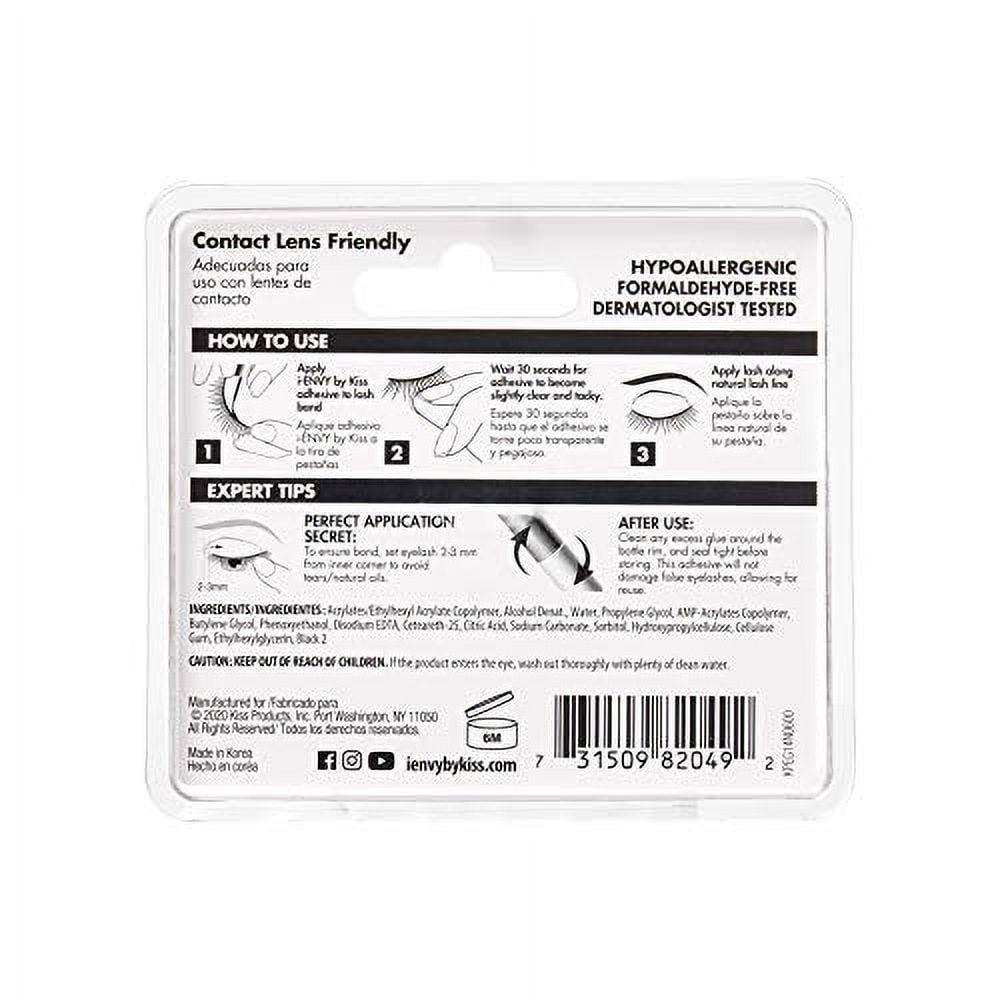 i Envy by Kiss 3D Lash Glue Super Strong Hold (Black) Brush On Type, F