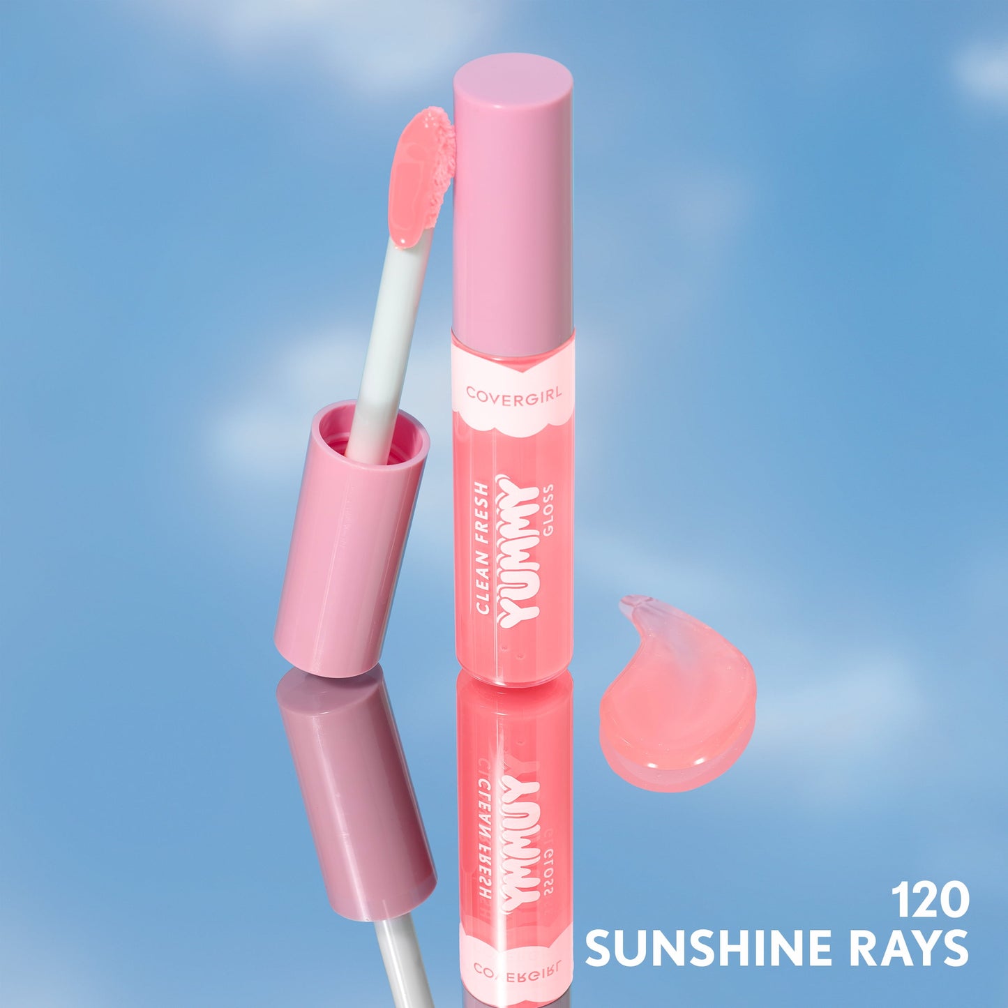 COVERGIRL Clean Fresh Yummy Lip Gloss, 120 Sunshine Rays, 0.33 fl oz