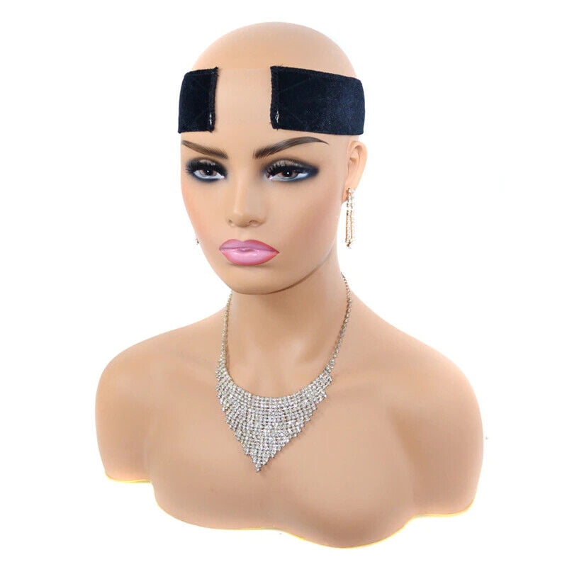 Wig Grip transparent Adjustable HeadBand Velvet Elastic Comfort  Wig B