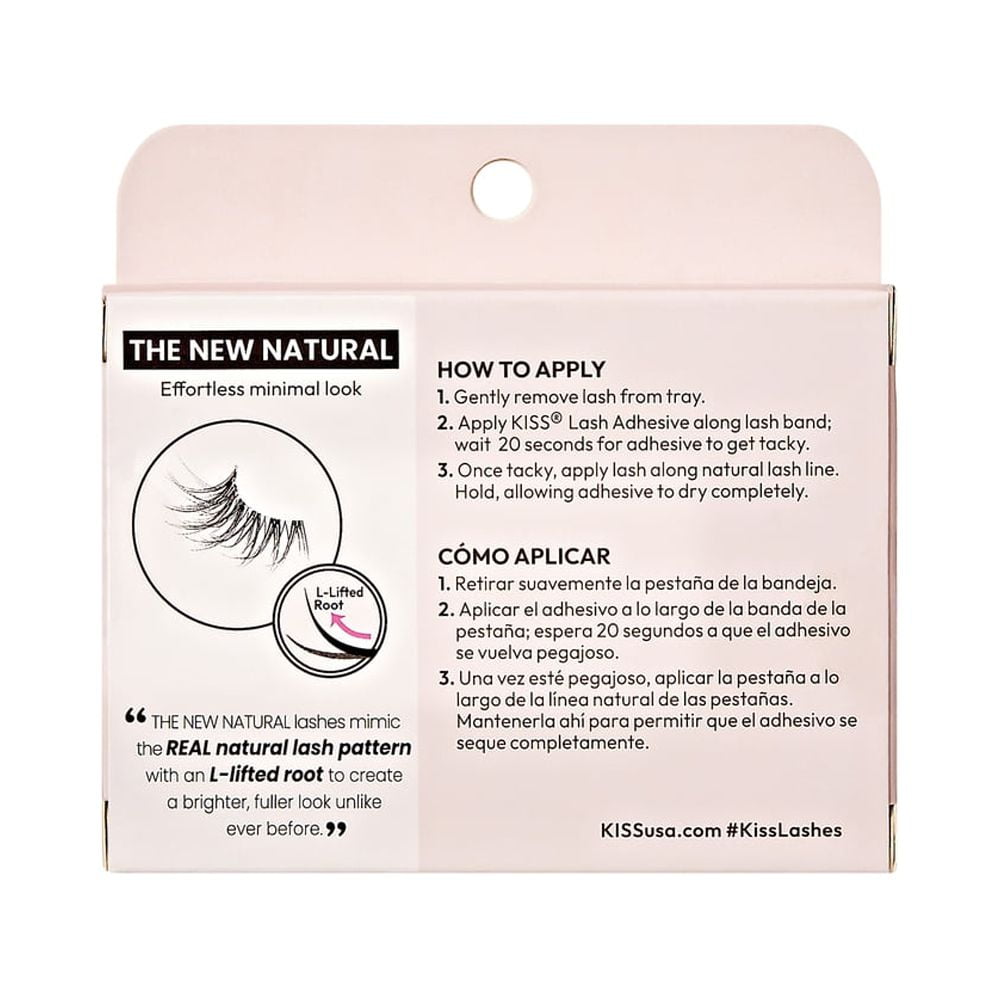 KISS The New Natural False Eyelashes Half Strip Lash Single Pack, 'Fre