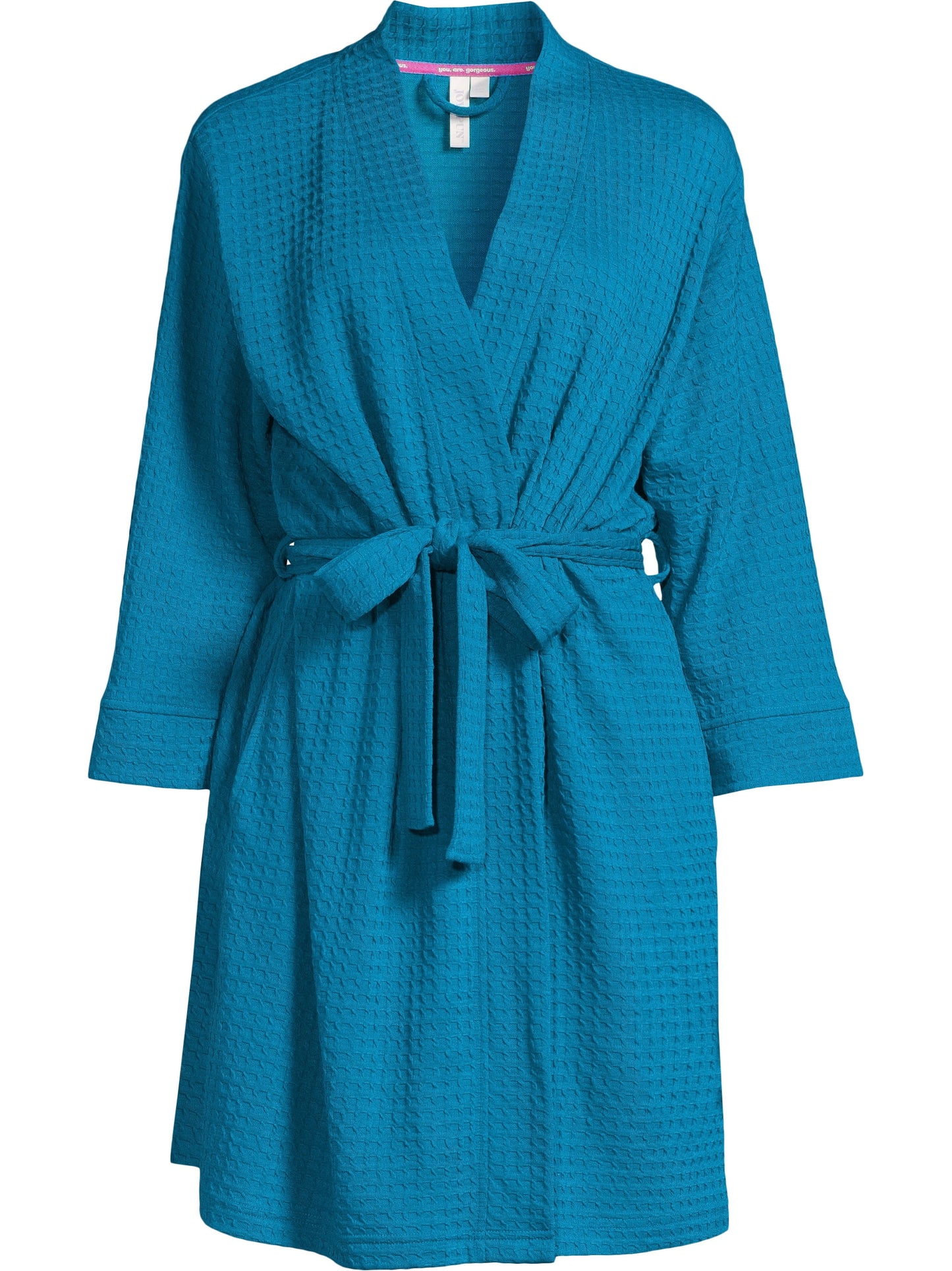 Joyspun Women's Shawl Collar Knit Robe, Size S to 3X