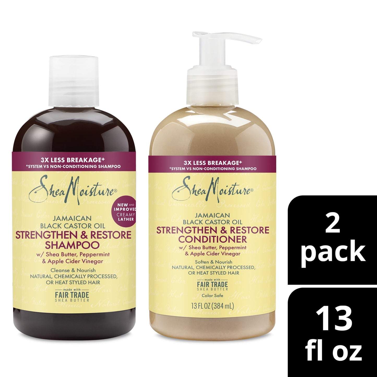 SheaMoisture Jamaican Black Castor Oil Strengthen & Restore Shampoo an