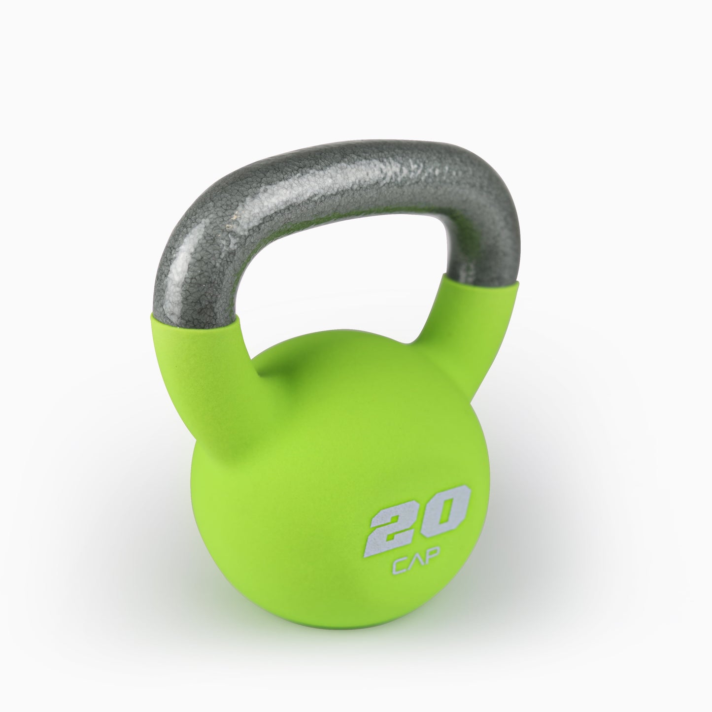 CAP, 20lb Neoprene Coated Kettlebell, Green
