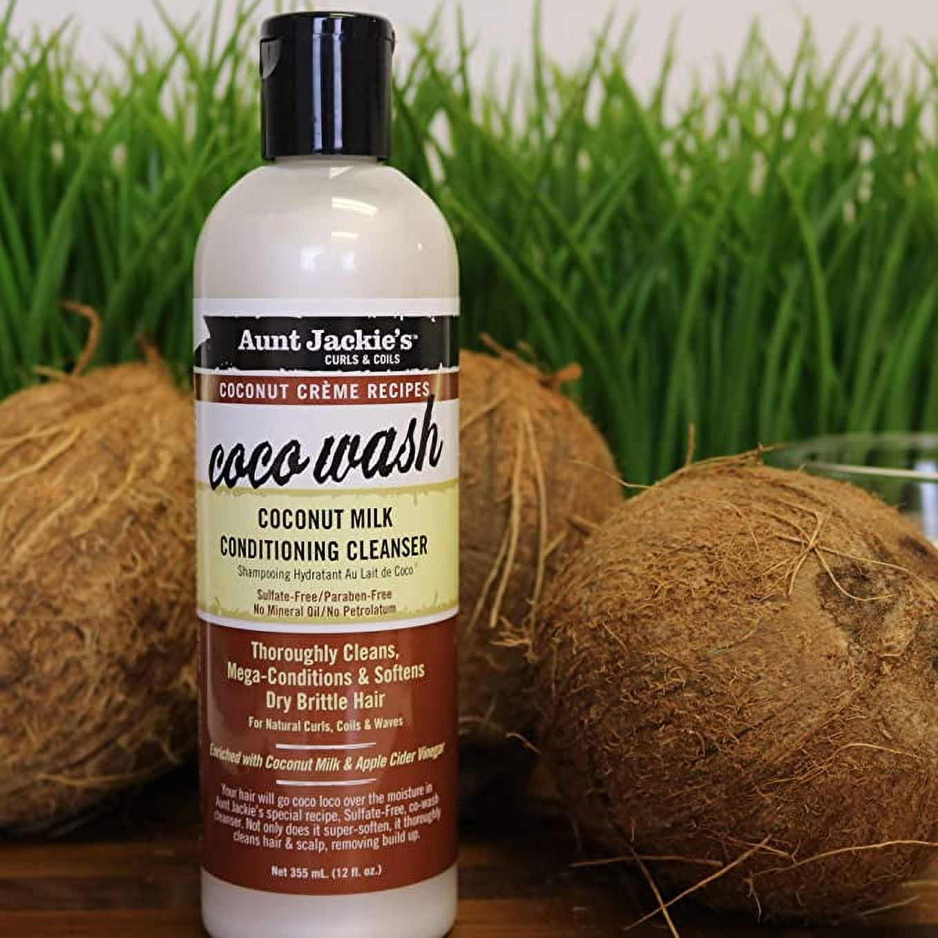 Aunt Jackie's Coconut Crème Recipes Coco Wash Hair Conditioning Clean