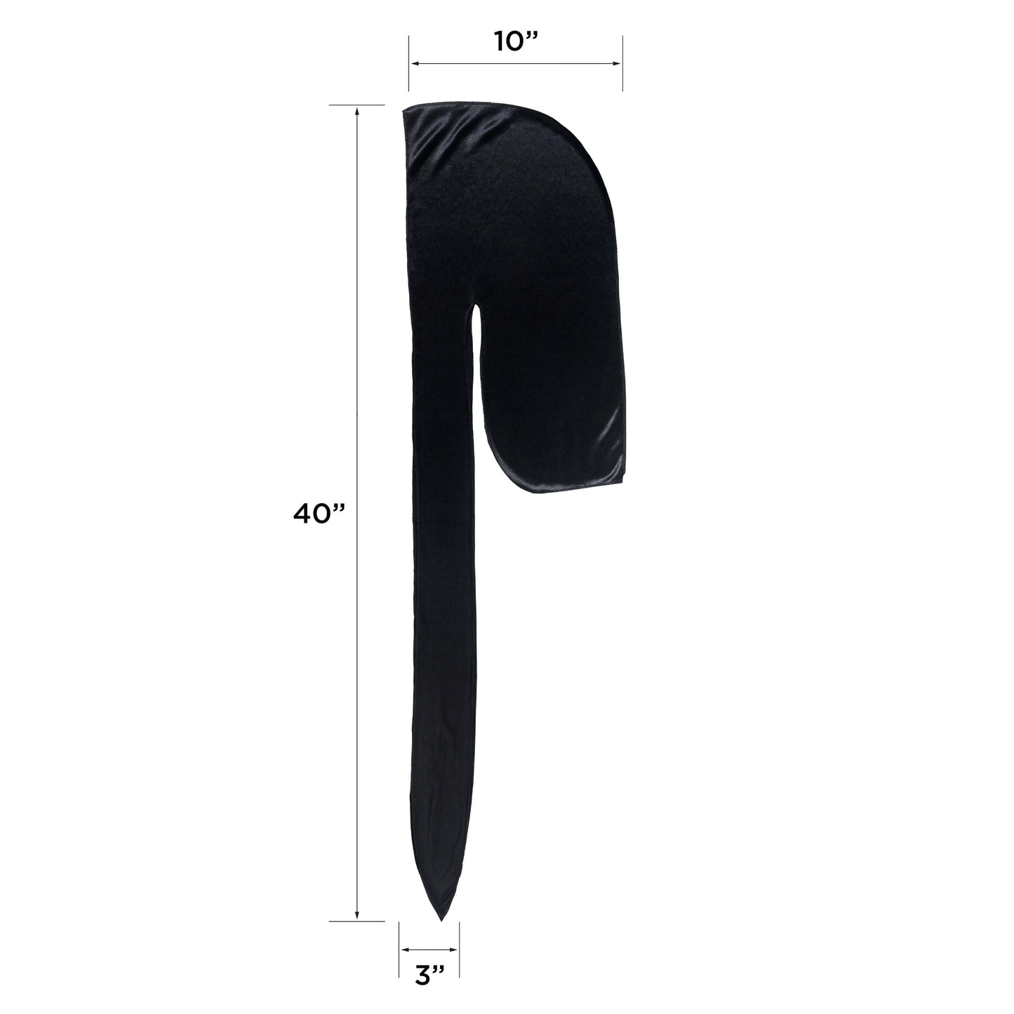 KISS Colors & Care Power Wave Satin Durag, Black, Unisex