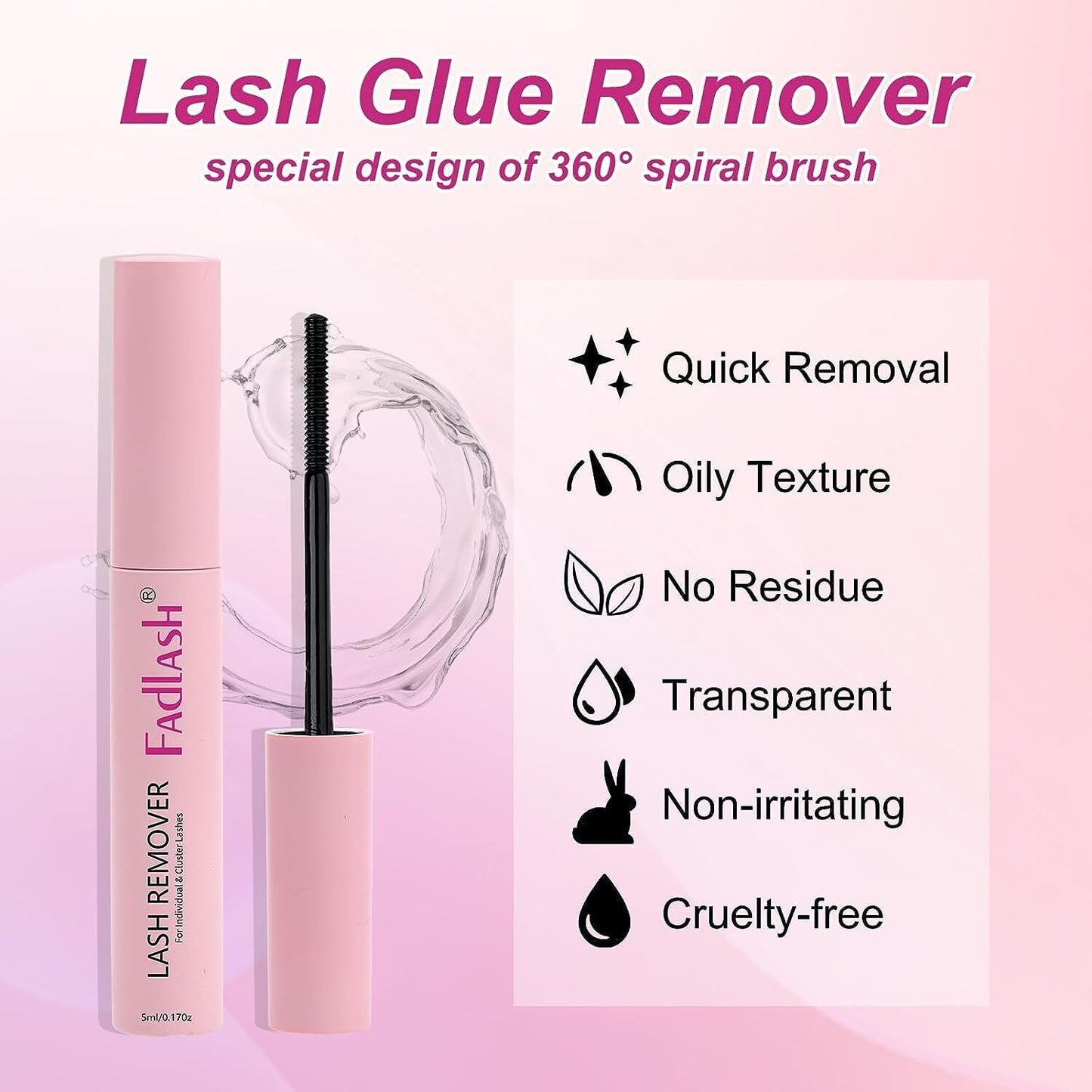 Fadlash DIY Lash Extension Kit, Cluster Lashes kit, with lash bond and