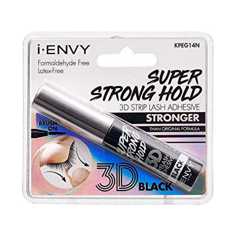 i Envy by Kiss 3D Lash Glue Super Strong Hold (Black) Brush On Type, F